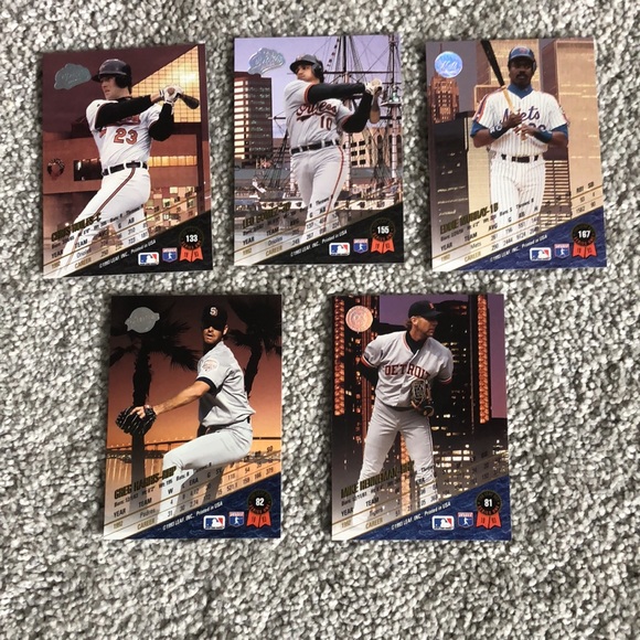 💕5 1993 leaf baseball cards - Picture 2 of 2